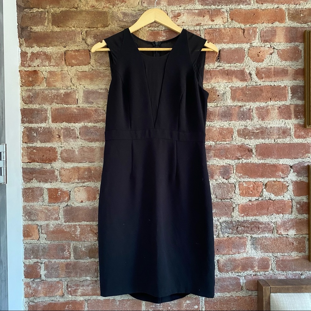 Andrew Marc Sleeveless Little Black Dress